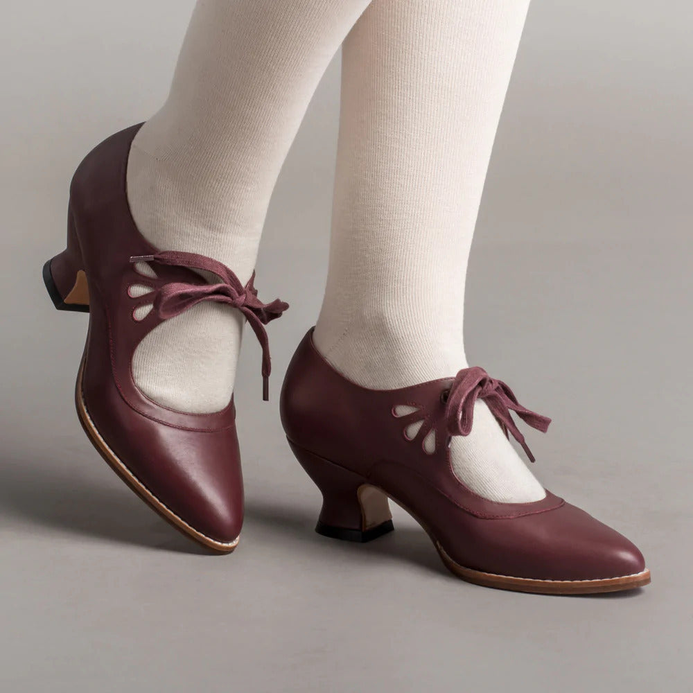 Hollow Out High Heel Lace-up Casual Shoes