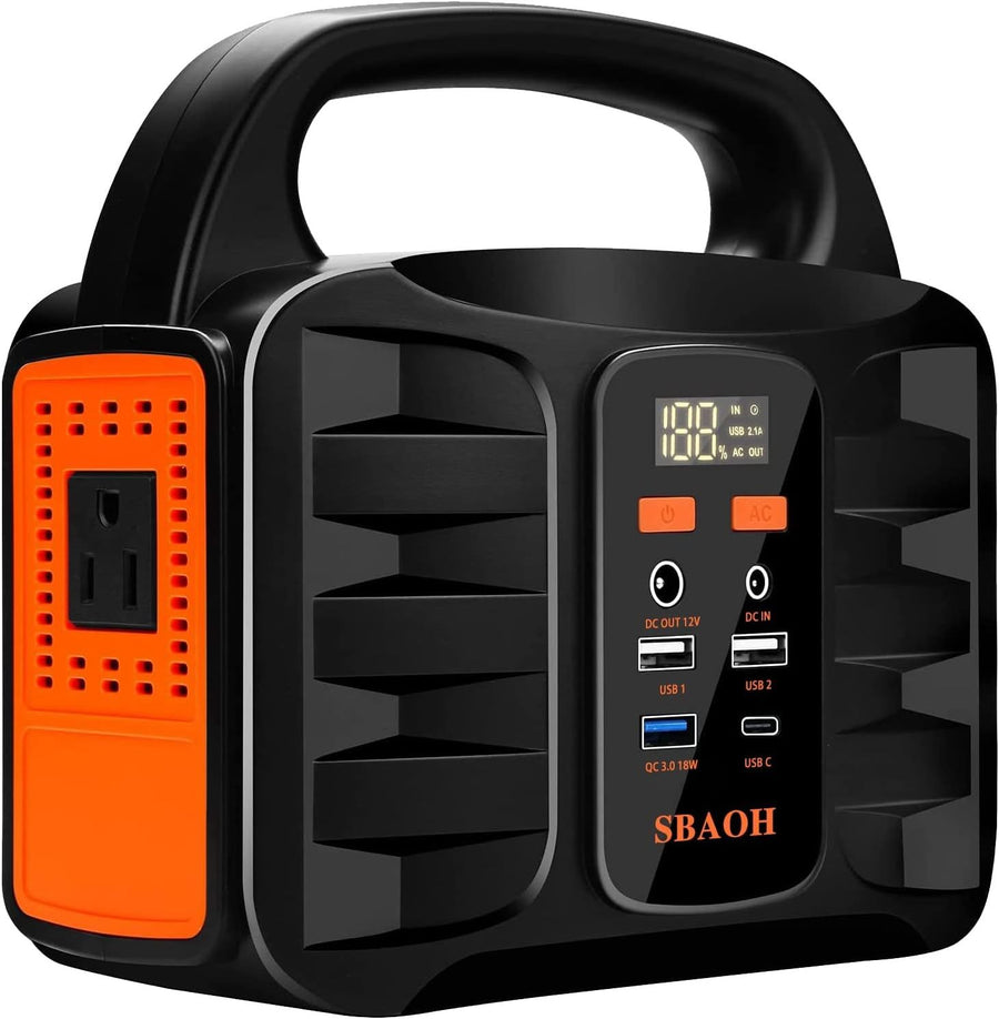 Portable Power Station 150W 155Wh 42000mAh Solar Generator For Road Trip,Off-grid,Power Outage,No Solar Panel