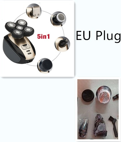 5 In 1 Multifunctional Electric Shaver 5 Blade Razor For Men Shaved