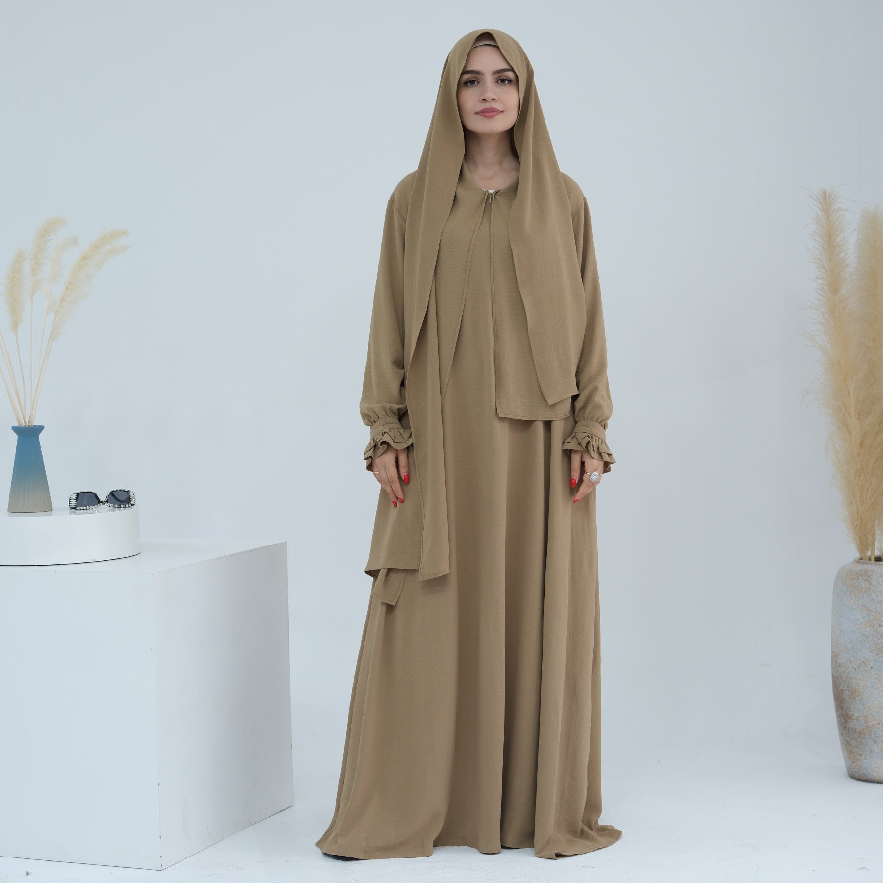 Middle East Dubai Turkey Headscarf Dress