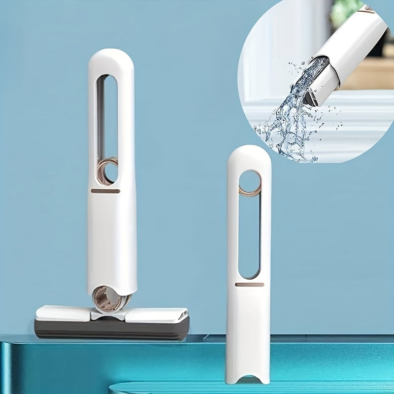 Mini Mop, Lazy Hand Wash-Free Strong Absorbent Mop Multifunction Portable Squeeze Cleaning Mop Desk Window