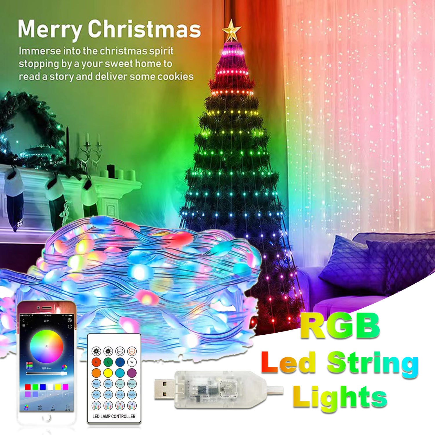 Christmas Light String Remote Control Point
