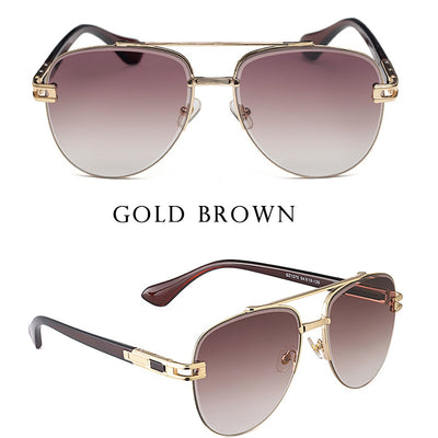 Fashion Women Retro Round Frame Frog Sunglasses
