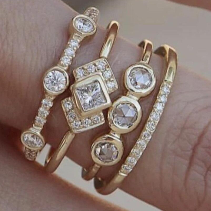 Ring Women's Ring Vintage Simple And Exaggerated Unique Women Ring