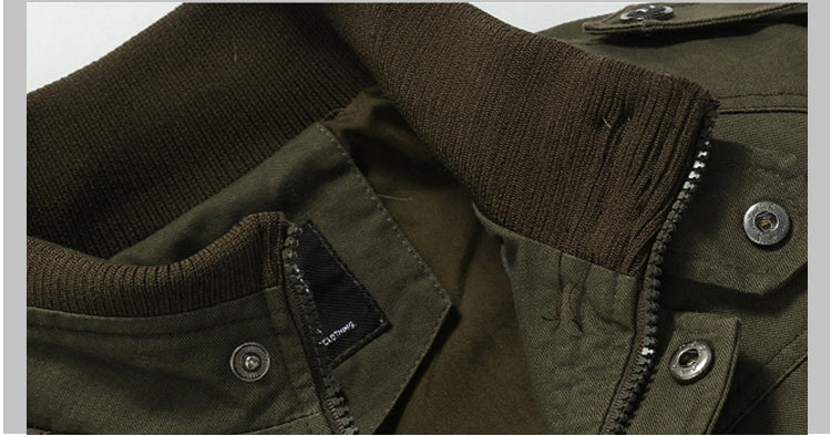 brand jacket men winter army military pilot