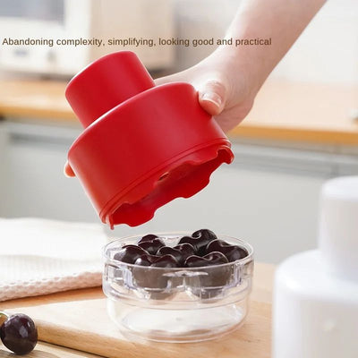 Seven-Hole Fast Cherry Pitter Cherry Stone Remover Seed Separator Remove Cherry Bones Fruit Corer Olive Pit Fruit Kitchen Gadget