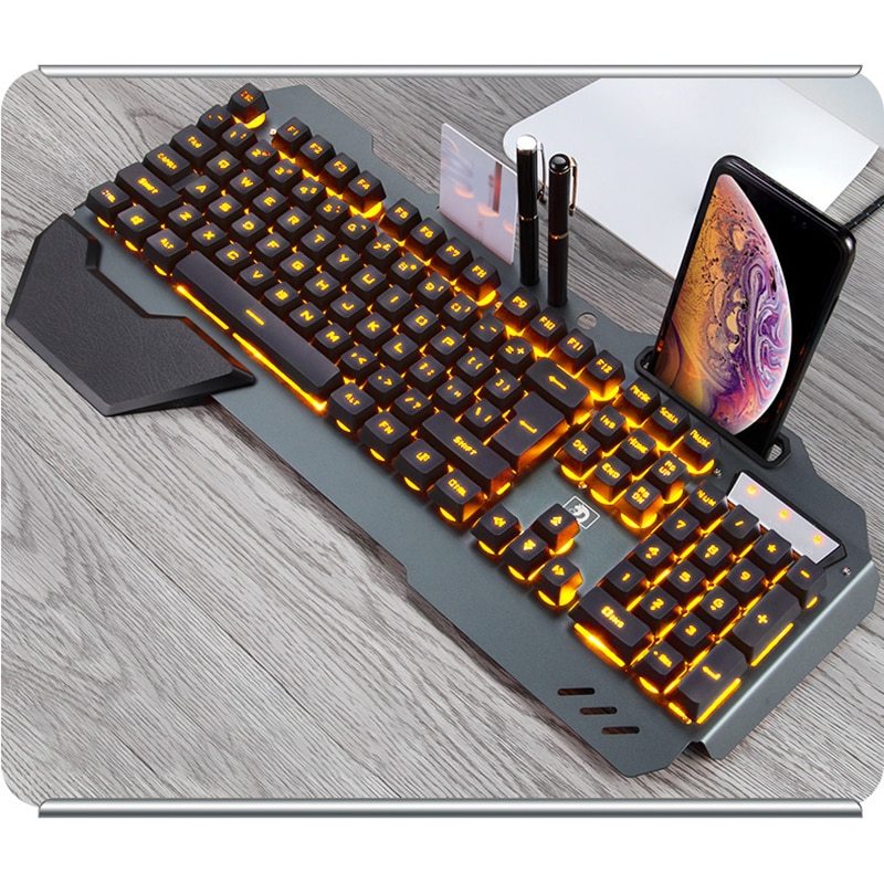 Keyboard with RGB Backlight Phone Holder