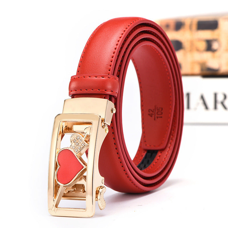 Casual All-Match Automatic Buckle Belt Women's Leather Belt