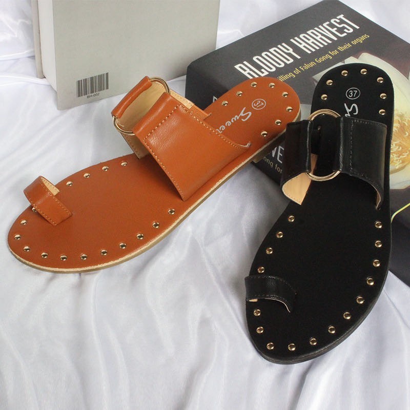 Summer New Woman Slippers Flat Sandals