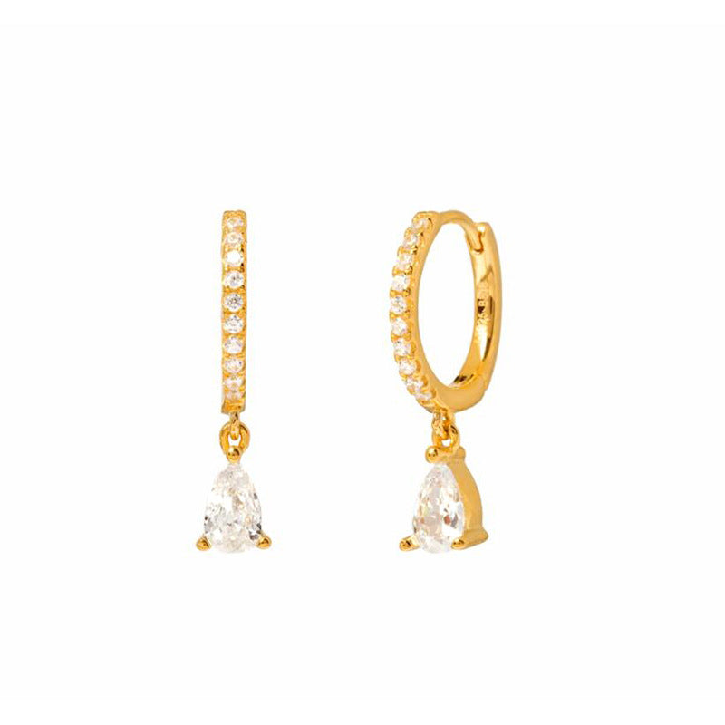 French style ear buckle silver earrings women fashion hot style