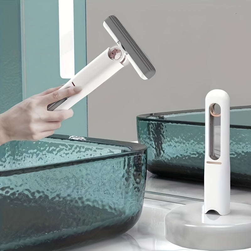 Mini Mop, Lazy Hand Wash-Free Strong Absorbent Mop Multifunction Portable Squeeze Cleaning Mop Desk Window