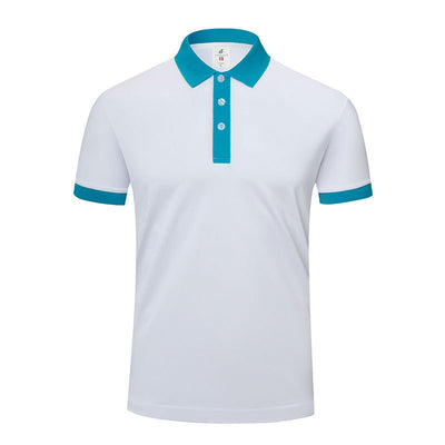 Men's And Women's Business Work Clothes Lapel T-shirt