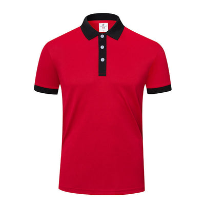 Men's And Women's Business Work Clothes Lapel T-shirt