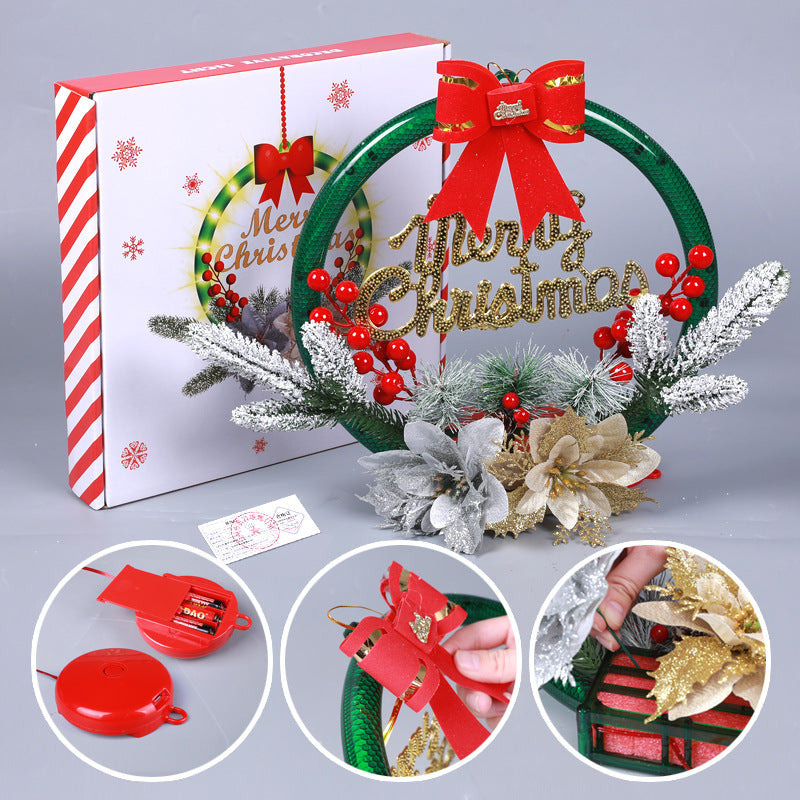 Christmas 30CM Luminous Garland Door
