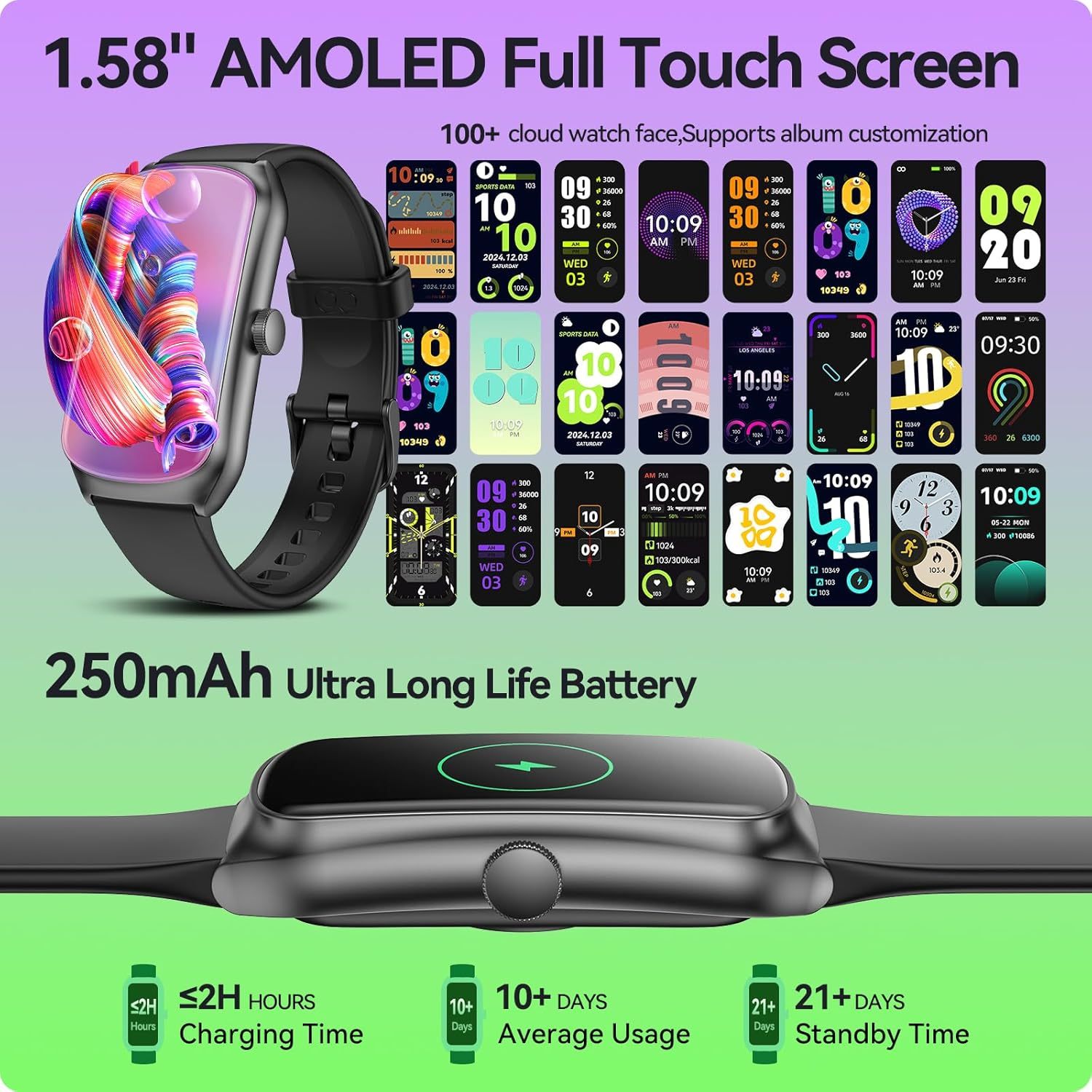 Unisex Fitness Tracking Smartwatch