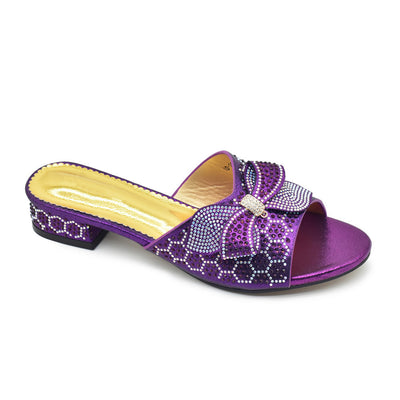Bowknot Rhinestone Daily Low-top Sandals Casual