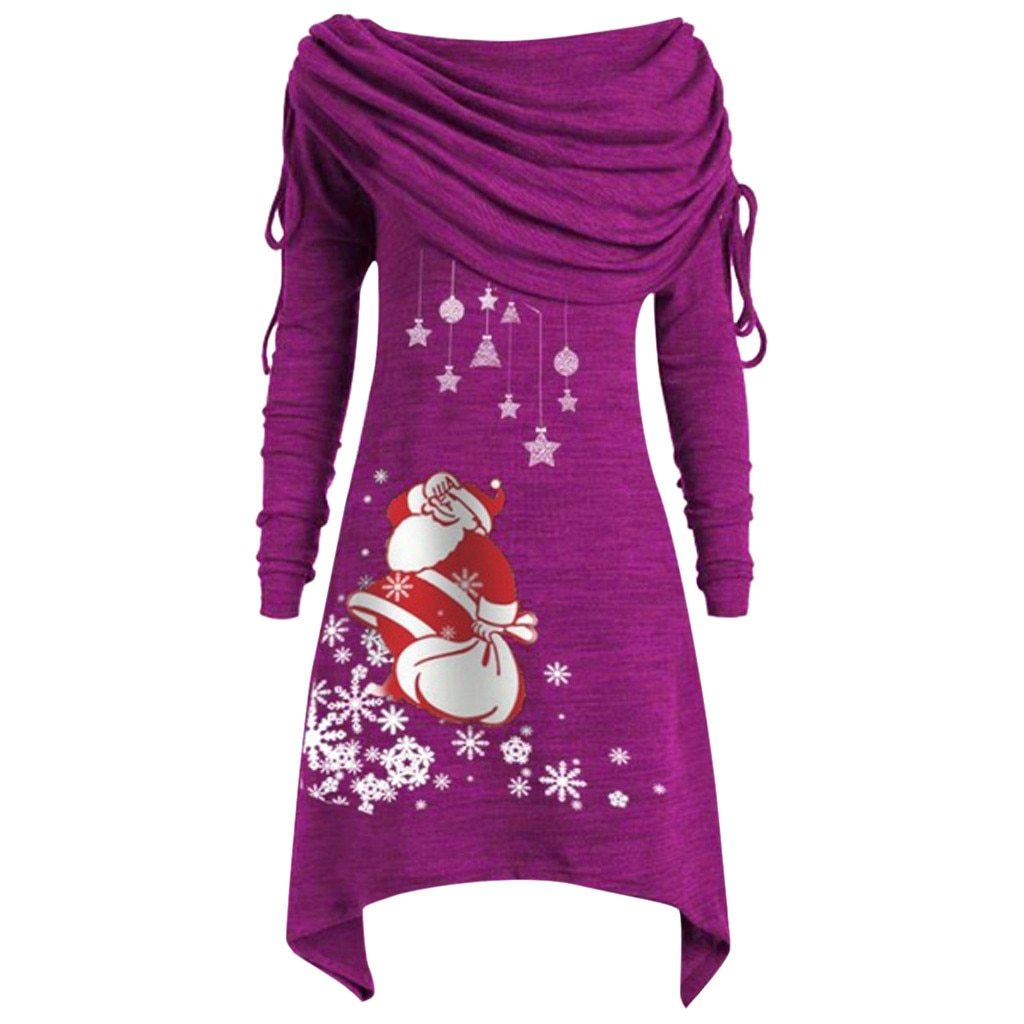 Pleated collar long Tunic