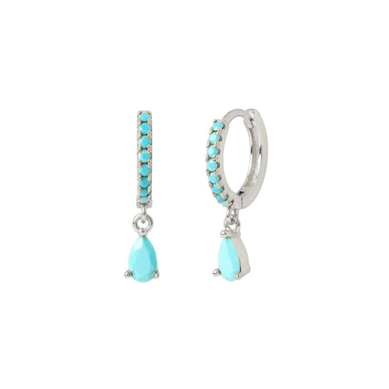 French style ear buckle silver earrings women fashion hot style