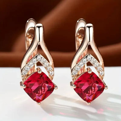 Rose Gold  Eardrops Earrings