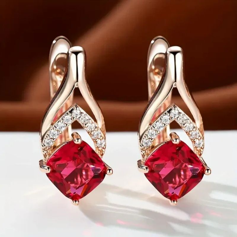 Rose Gold  Eardrops Earrings