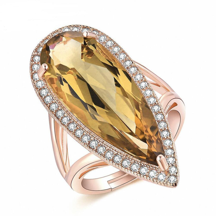 Natural citrine stone luxury