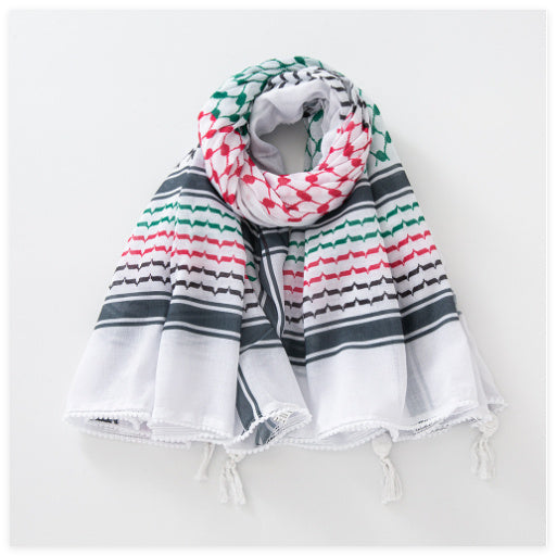 Men's Keffiyeh Jacquard Warp Knitting