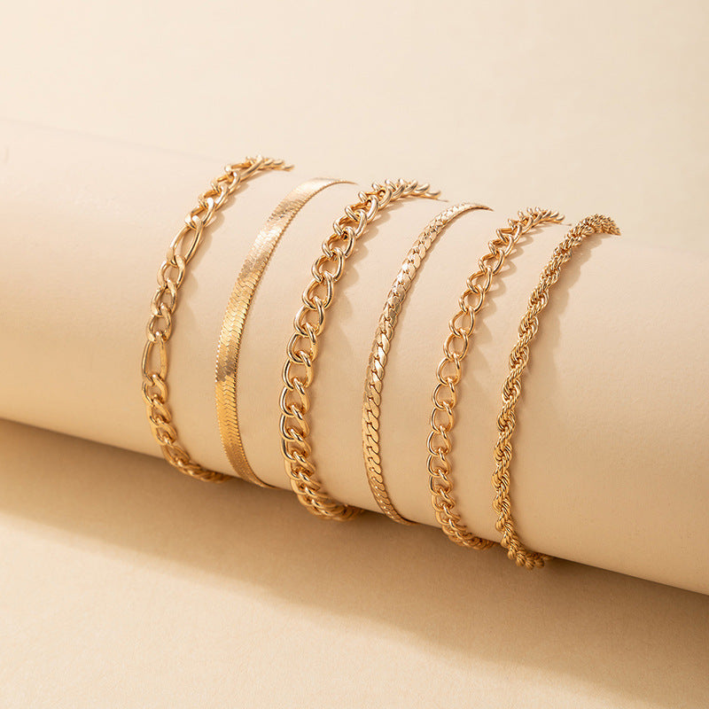 Punk Style Thick Chain Fashion Boho Style Bracelet
