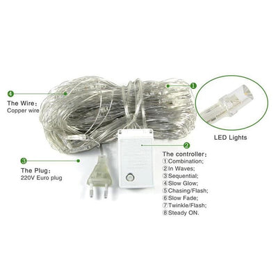 waterproof fishnet lights full of stars paved holiday lights wedding ins decorative lights