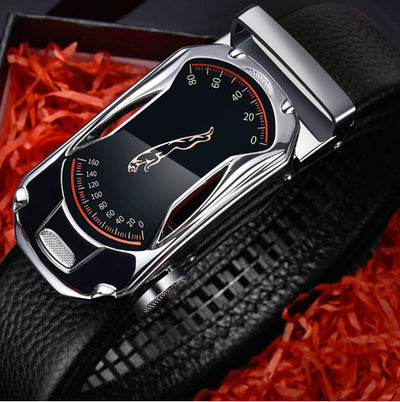 Men's leather belt