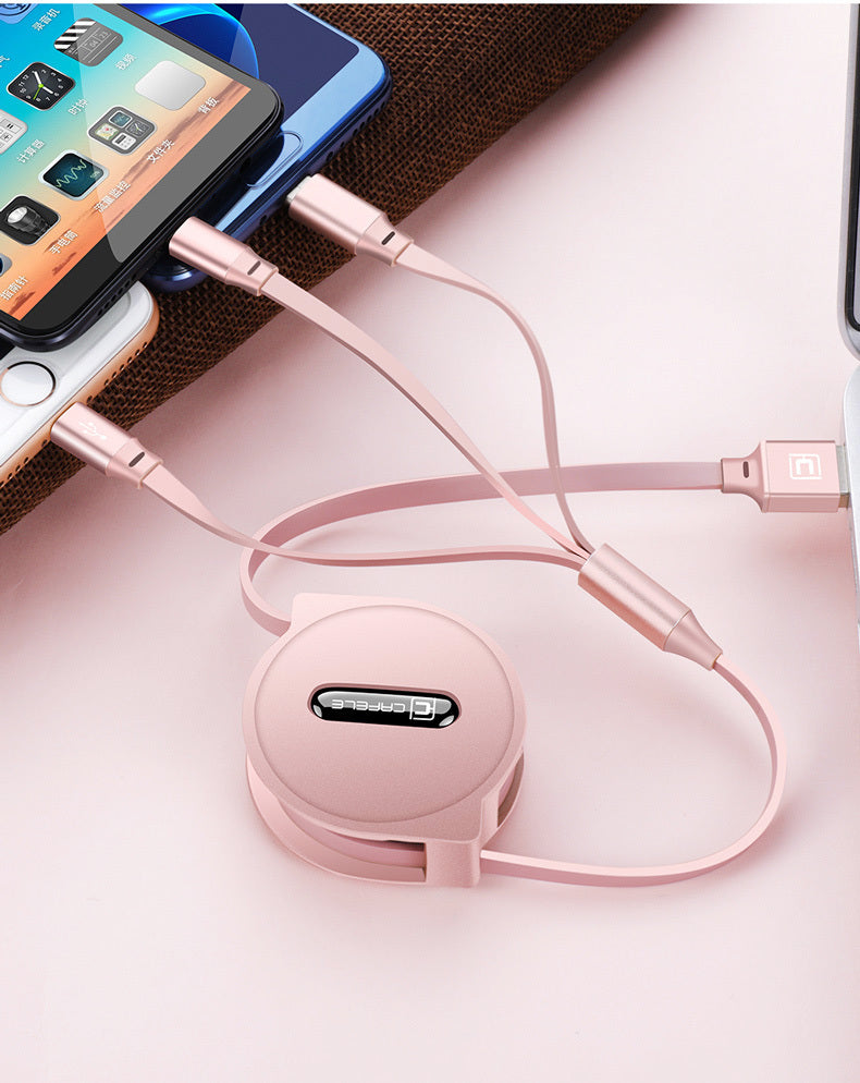 three-in-one charging line mobile phone
