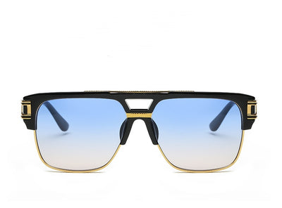 Men And Women Square Retro Colorful Reflective Sunglasses