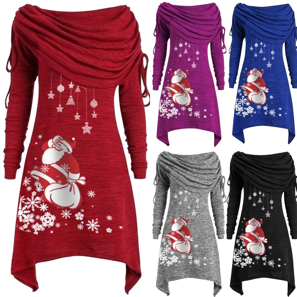 Pleated collar long Tunic