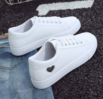 Fashion New Woman PU Leather Shoes Ladies