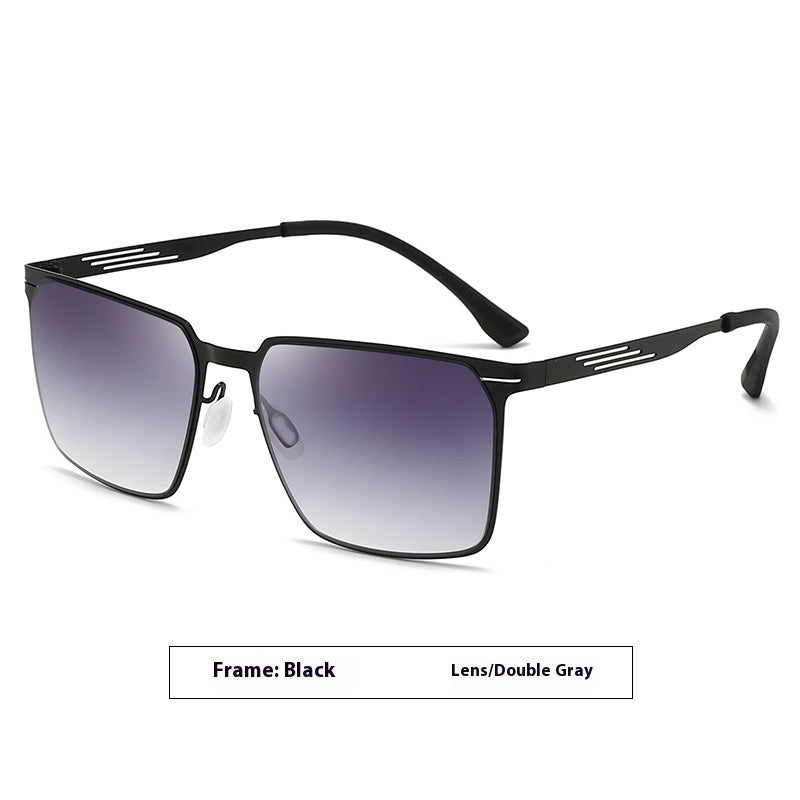 Fashion Metal Frame Sunglasses Fashionable Elegant Simple
