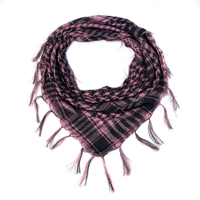 Network Silk Houndstooth Square Keffiyeh Military Fans Tactical Tassel Desert Scarf