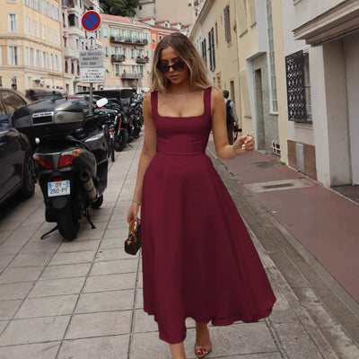 Women's Simple Fashion Personality Sleeveless Sling Dress