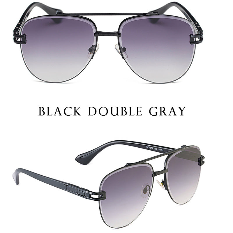 Fashion Women Retro Round Frame Frog Sunglasses