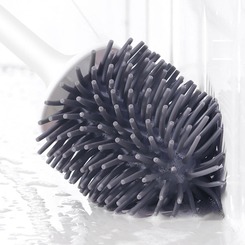 soft rubber head toilet brush