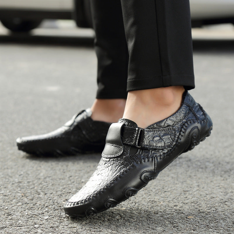 Peas shoes octopus casual leather shoes