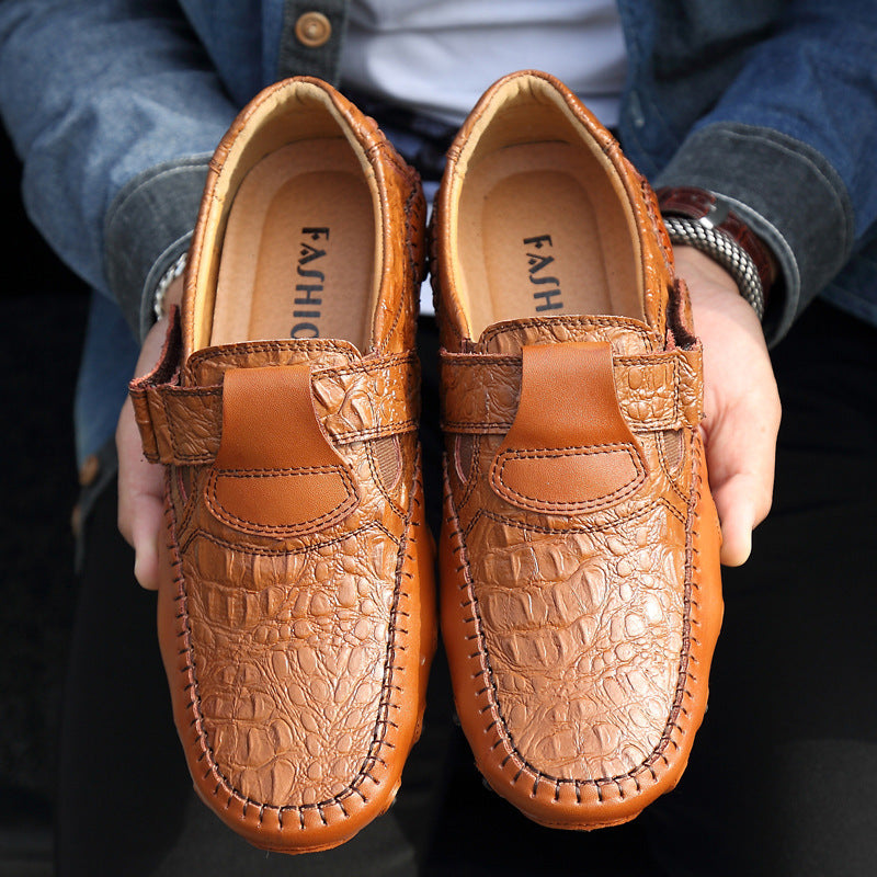 Peas shoes octopus casual leather shoes