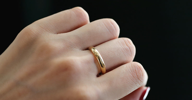 Simple Men And Women Couples Ring Rose Gold Light Luxury
