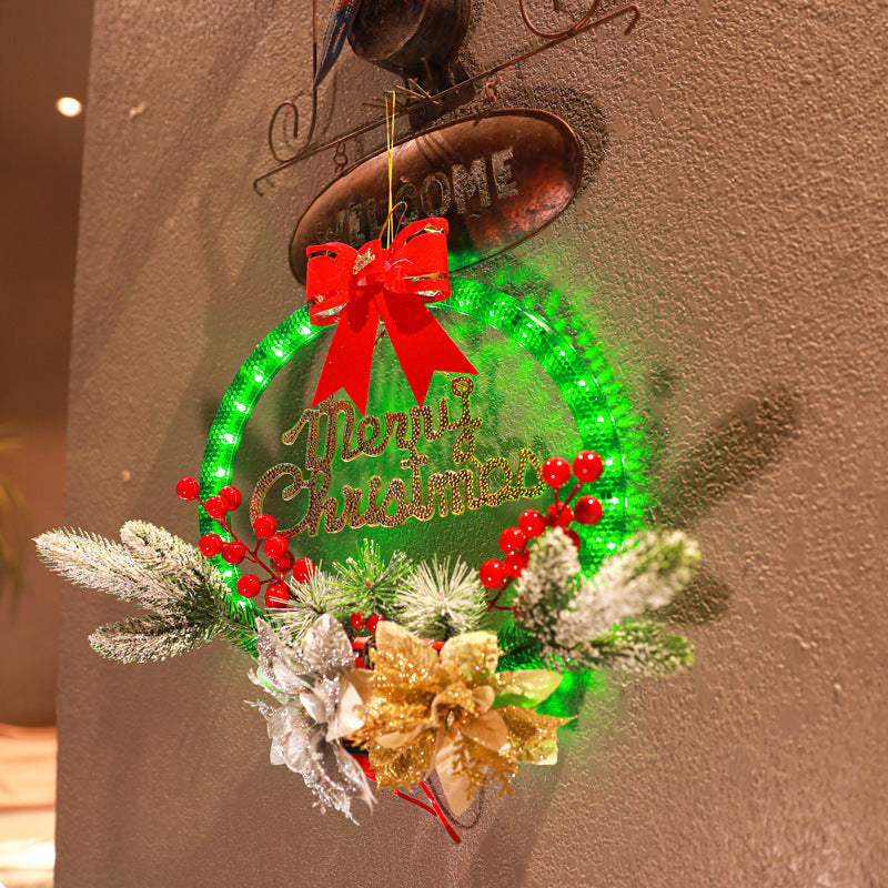 Christmas 30CM Luminous Garland Door