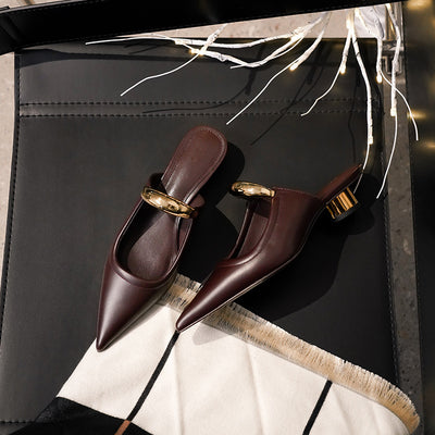 Pointed-toe Slippers Women