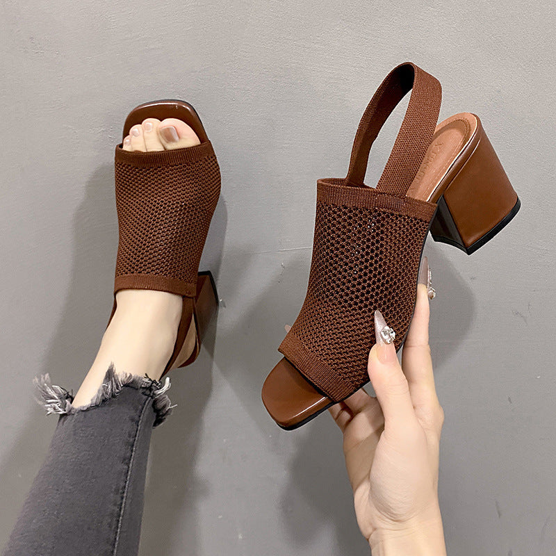 American Flying Woven High Heel