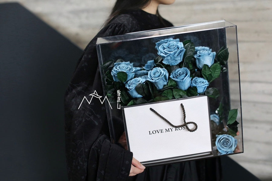 Valentine's Day Rose Eternal Flower Acrylic Gift Box