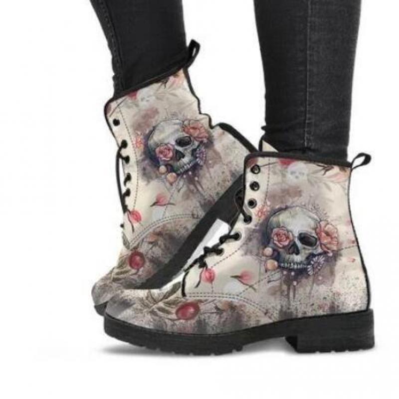 Women Ankle Boots Low Heels Shoes