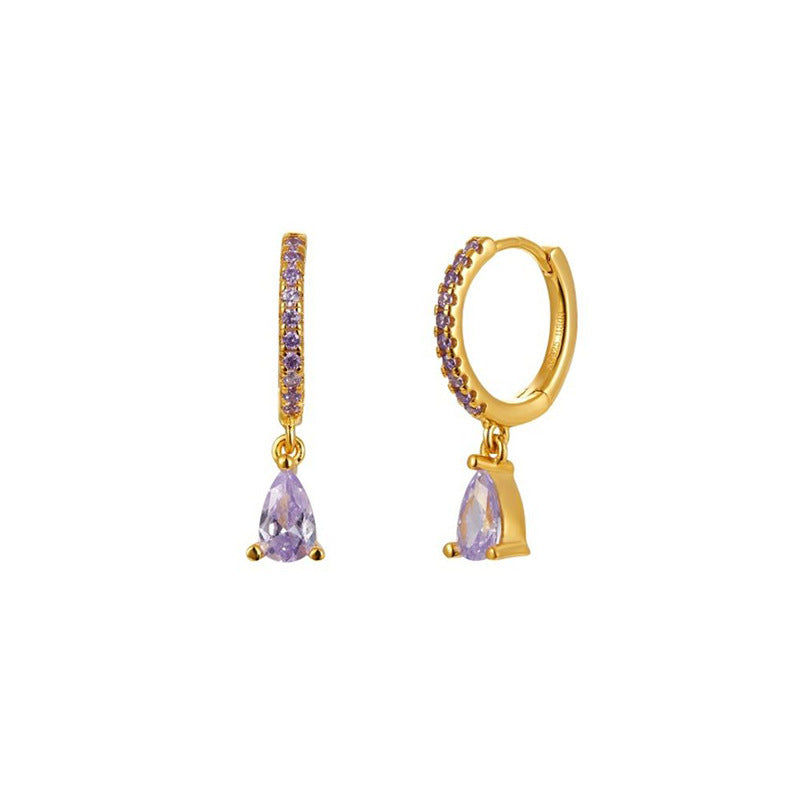French style ear buckle silver earrings women fashion hot style