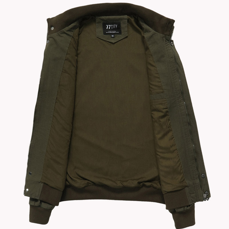 brand jacket men winter army military pilot