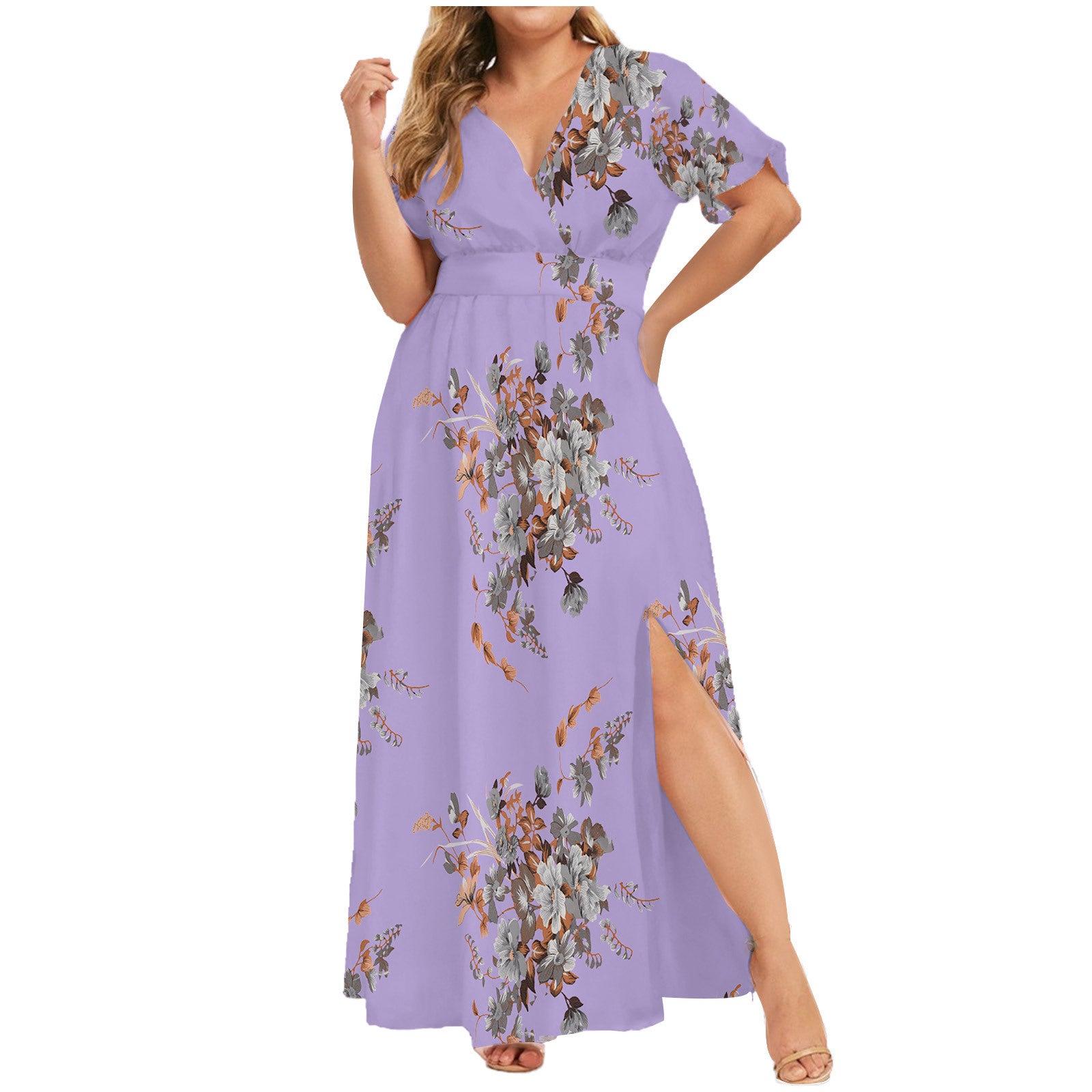 Women's Fashion Personalized Printed Short Sleeve Dress