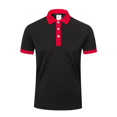 Men's And Women's Business Work Clothes Lapel T-shirt